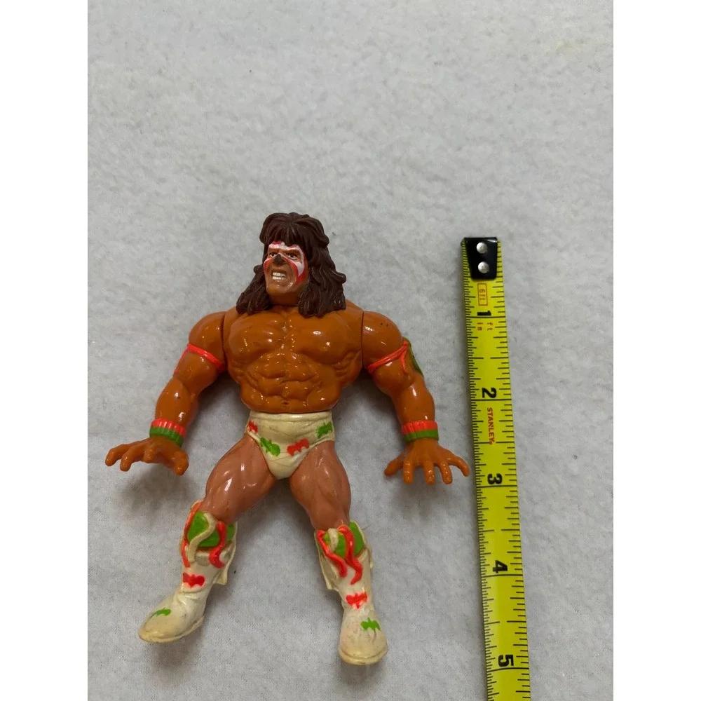 Vintage 1991 WWF Hasbro Ultimate Warrior Series 2 Action Figure Wrestling Toy